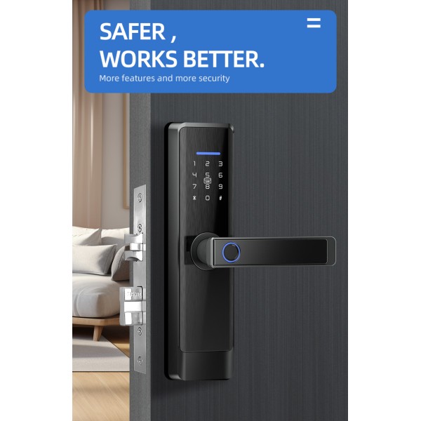 YAGU Fingerprint Password Security Door Lock Wholesale Factory Selling TTlock&TUYA Version Optional