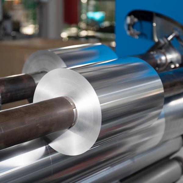 Máquina de reviravolta de rolos de alumínio de 1650 mm para embalagens de caixas Pressão de ar 0,6Mpa