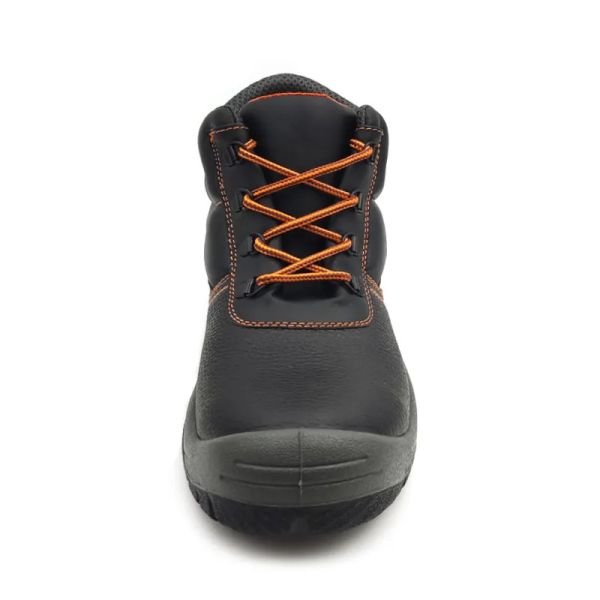 Anti Impact Industrial Safety Boots S1P / S3 Black Leather Work Boots