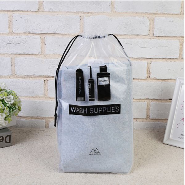 Custom Logo Printed Draw String Bag for Makeup and Gift Packaging Newest Fashinable