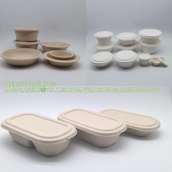 Eco Friendly Bowls 100% Compostable Disposable Biodegradable Sugarcane Bagasse Bowl