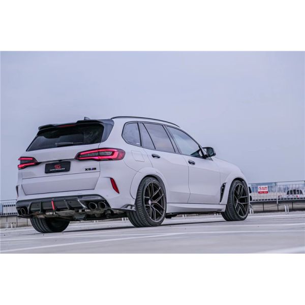 Compartimientos para automóviles Kit de carrocería de fibra de carbono para BMW X5M X5M Capuchón de fibra de carbono X5M Frente de pala difusor spoiler X5M Kit de carrocería ancha