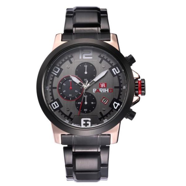BARIHO Men's Quartz Watch Chronograph Sport Style Miyota Movement 50M Waterproof 90203
