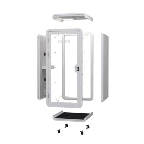 Customized Office Sound Proof Booth , Prefab Home Office Pod 380kg