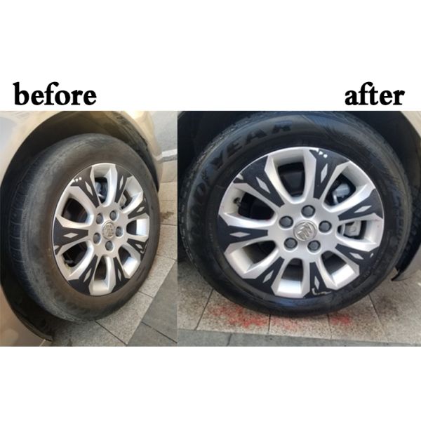 Aeropak 500ml Aerosol Customized Car Care Tire Brightener & Shine Wax Blackening Spray Model APK-8309 3-Year Expiration