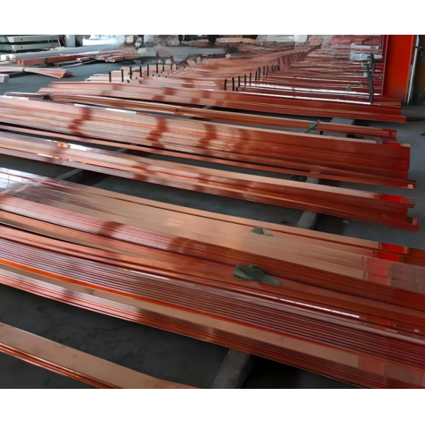 T3 Copper Busbar 99.995% Pure Copper Flat Conductive Copper Bar with 1–12mm Thickness for Heat Dissipation