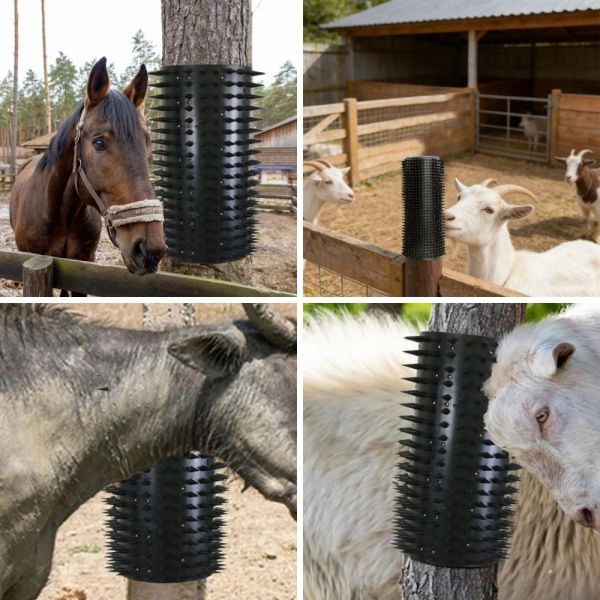 Black Plastic Livestock Self Scratching Board 33X42cm for Relieving Itchiness in Farm Animals