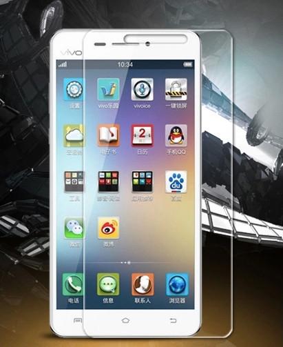 Anti-UV for Cell Phone VIVO X3 Clear Full Size Tempered Glass Screen Protector in Stoc