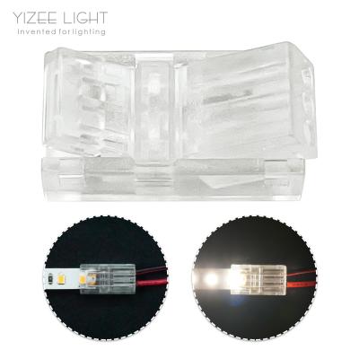 2 Pin SMD LED Strip Connectors Transparent Housing Strip To Wire Connectors