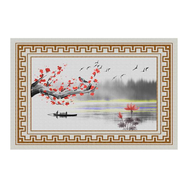 Crystal Velvet Living Room Carpets New Style Chinese Dining Room Floor Mat
