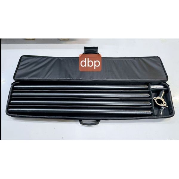 T-Light Stand with 60KG Load-Bearing Capacity Made of Aluminum Alloy and Iron in Black for Stage Lighting