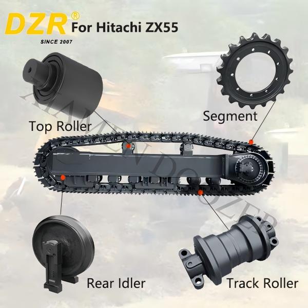 Ensemble de roulement complet pour Hitachi ZX55 Toutes les séries de roulement à rouleaux à rouleaux à rouleaux pour les pièces de rechange de roulement