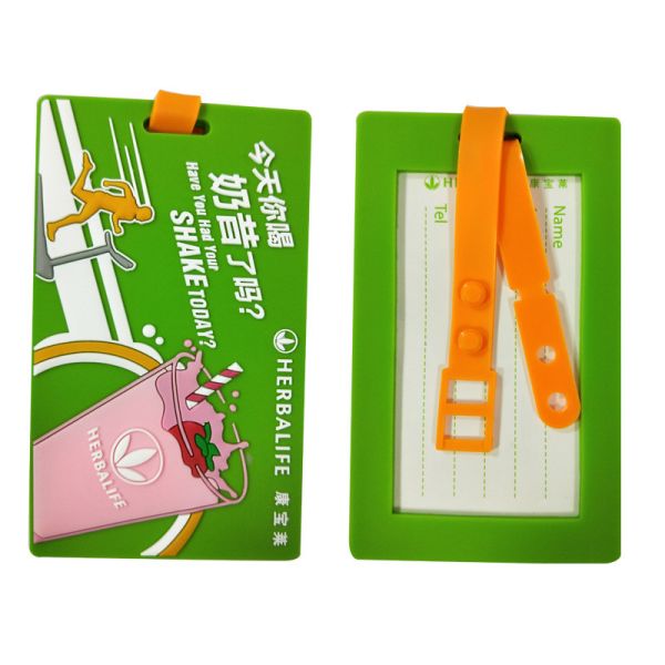 Custom Flexible PVC Luggage Tags Suitcase Bag Labels, Cruisetags, Standard Cruise Ship Luggage Tags