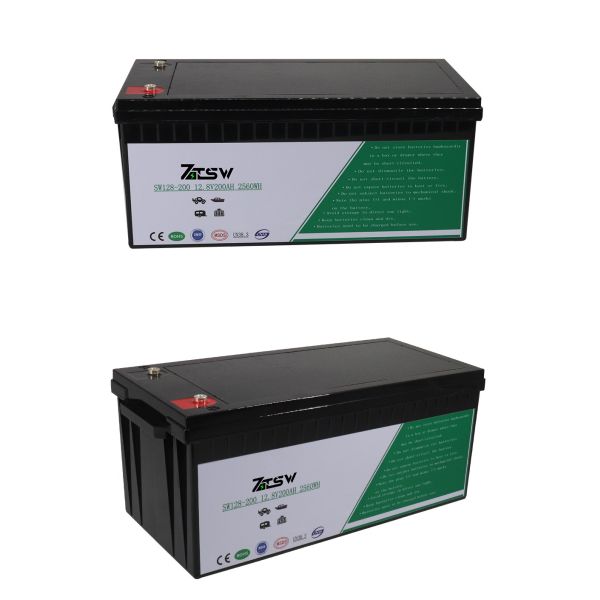 Bateria 200ah 12v 2560W do lítio Lifepo4 do de alta energia do iate de UPS