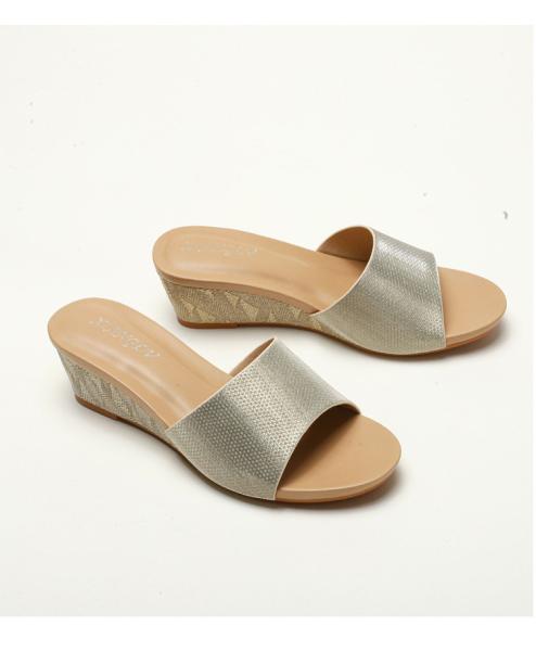 BS166 Fashion Sandals Women'S European And American Rhinestone Cross Strap Back Zipper Wedge Heel Mid-Heel Women'S Shoes