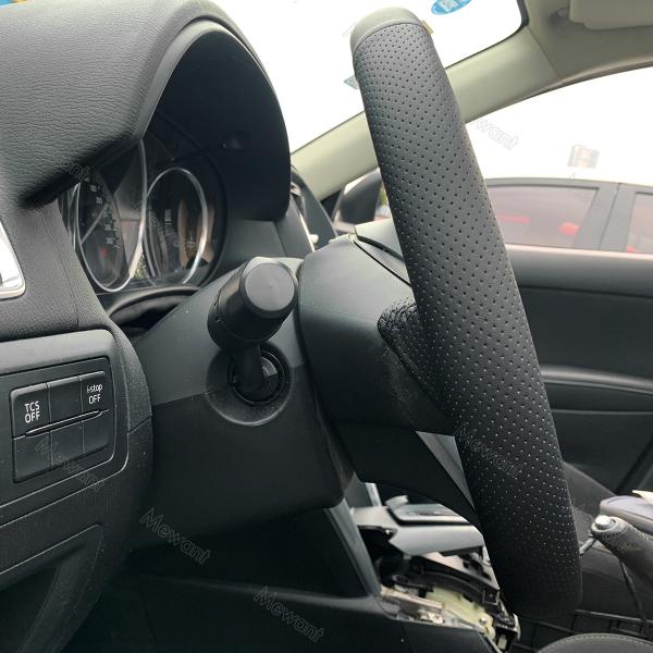Leather Steering Wheel Cover for Mazda 3 Axela 6 Atenza 2 CX-3 CX3 CX-5 CX5 2013-2017