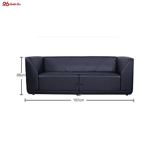 Modular Textured Microfiber Real Leather Sectional Couch Sofa Anti Scratch
