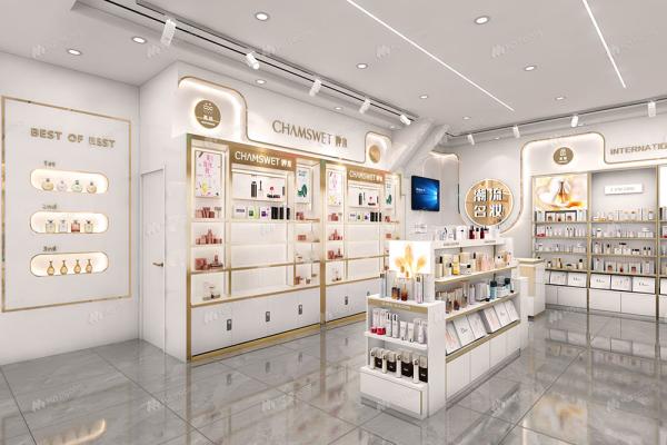 Customized Shop Display Skincare Store Fixtures Perfume Display Cabinet for Retail Shop