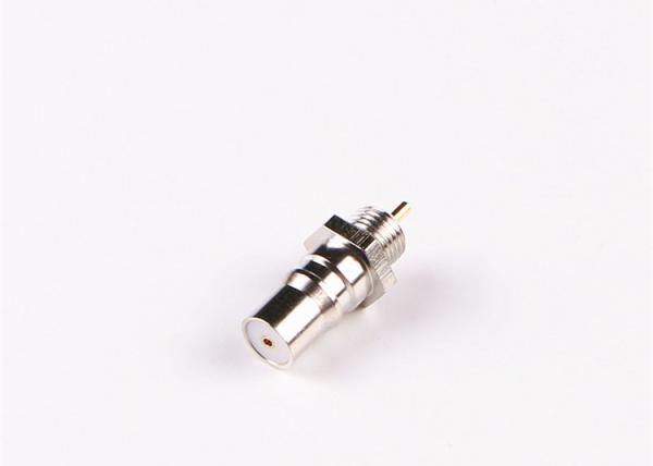 Conector de vaivén de 50 ohmios de SMB de la encrespadura del enchufe electrónico recto niquelado del RF