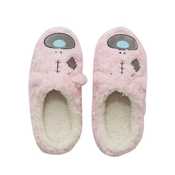 Ladies Girls Warm Non Slide Winter Indoor Slippers House Shoes Fleece Home Slides
