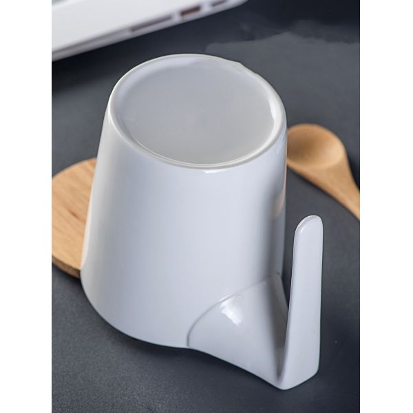 ODM Solid Rustic White Porcelain Coffee Mugs