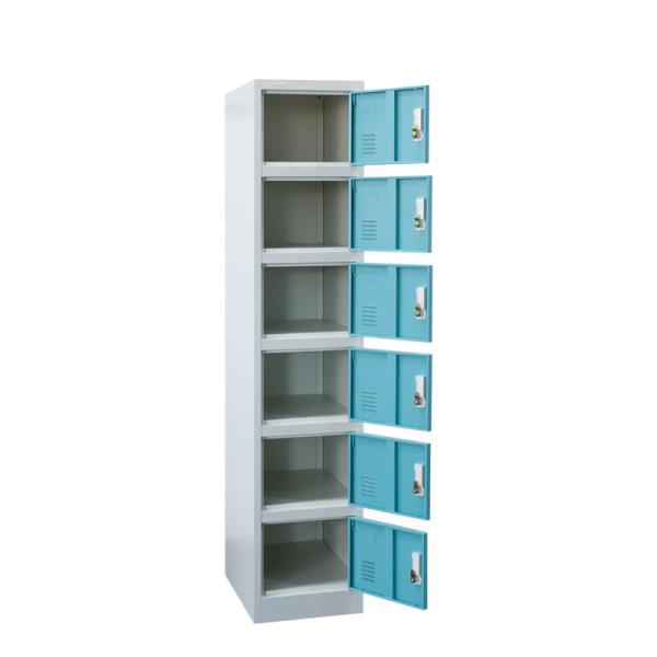 KD Structure Six Doors Gym Locker Storage Staff Metal Locker