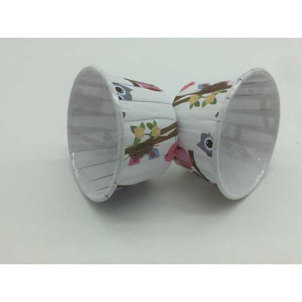 Little Bird Cute Cupcake Cups , Pet Coated Film Paper Cupcake Holders Decoration Tool