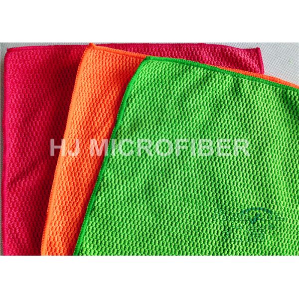 Jacquard Pattern Microfiber Pearl Cloth For Kitchen / Eco Friendly Cleaning Cloths