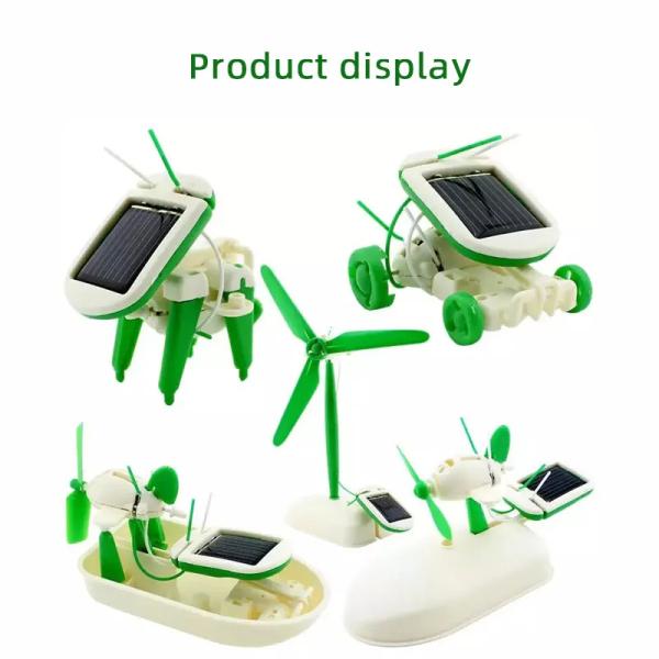 Educational 6 in 1 Diy Robot Kids Toys Science Kit Toys Educative Creative Kids Toys