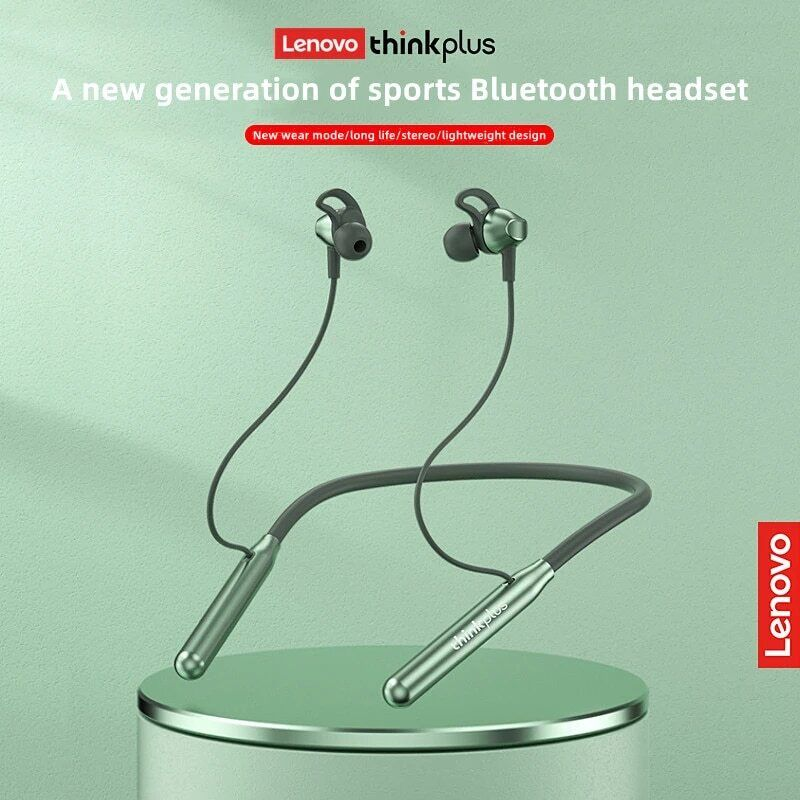 Lenovo BT10 Neck Wireless Earphones Silicon Waterproof Bluetooth Neckband Earbuds