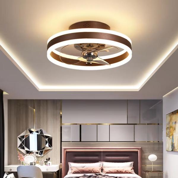 100W 500mm Portable LED Fan Lamp , Rotating Ceiling Fan With Light