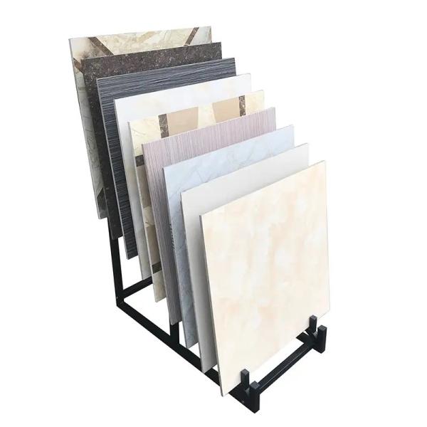 Custom 20pcs Steel Sample Board Waterfall Display Stand For Ceramic Tile