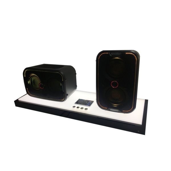 RoSH Multiscene Demo Speaker Display , Exhibition Counter Speaker Display