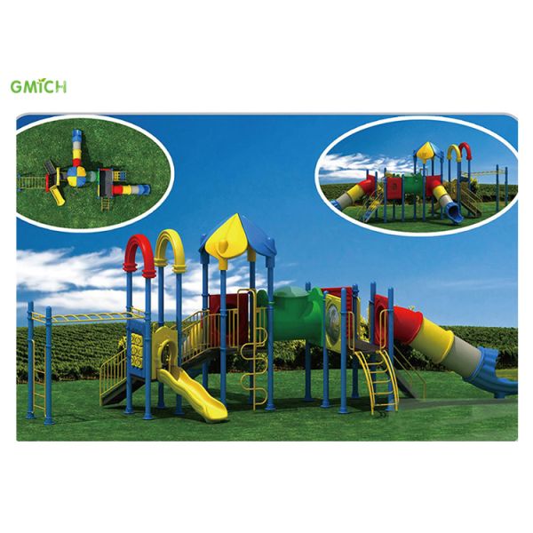 Colorful Children'S Plastic Outdoor Play Equipment For Hotel Resort