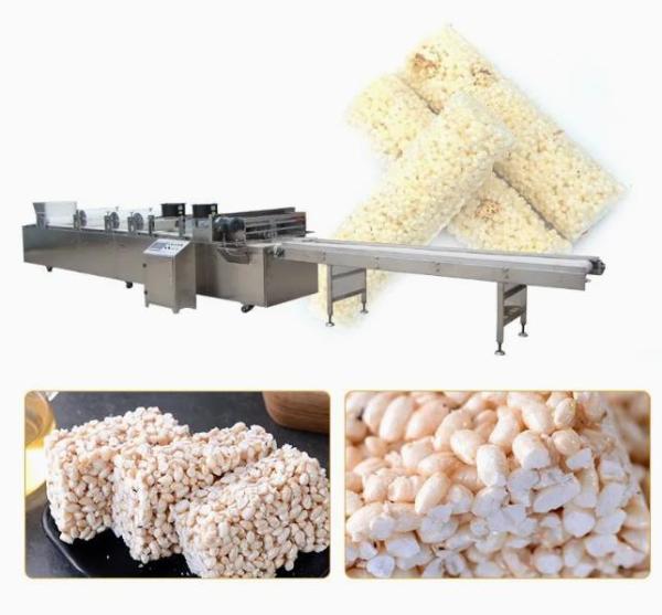 Stainless Steel Peanut Chikki Machine / Cereal Candy Bar Cutting Line