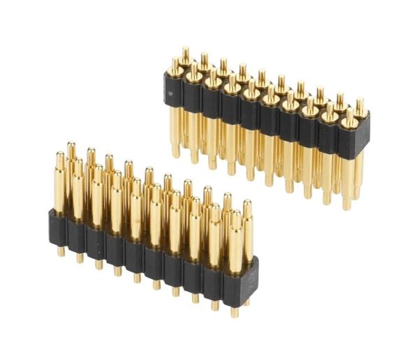 2.0mm 20 épingles personnaliser connecteur Pogo épingle de printemps épingle dorée SMT connecteur Pogo