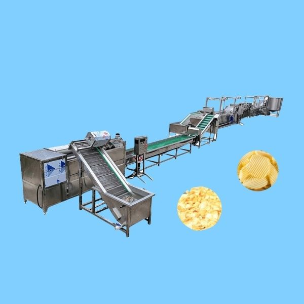 304 Stainless Steel Electric Power Source Frozen Potato Processing Machine for Consistent