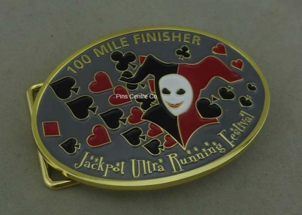 Promotional Zinc Alloy Soft Enamel Buckle Die Casting 2.33 mm Thickness