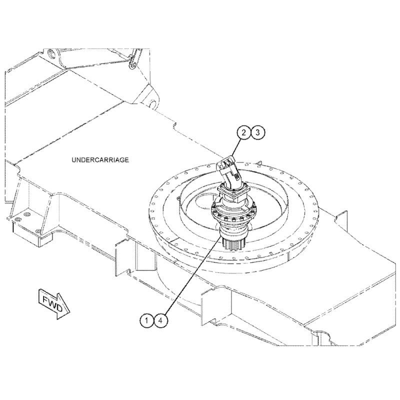 152-7372 1527372 Swing Motor Excavator Engine Parts Fit For C7.1 MH3022 MH3024
