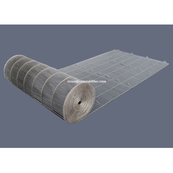 Long Life Customized Steel Mesh Conveyor Belt With 1mm Wire Diameter