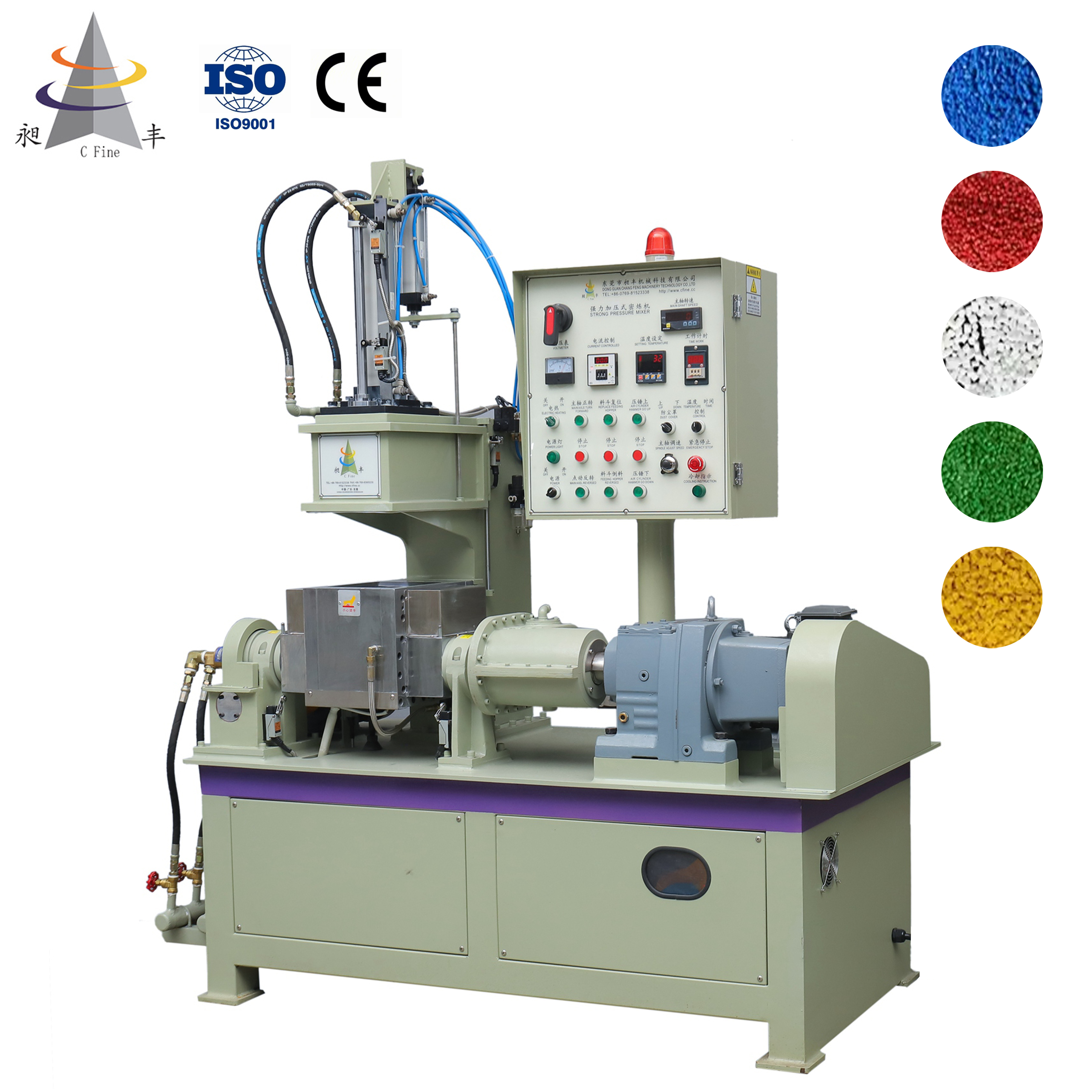 1L Internal Mixer Rubber Kneader For Laboratory Powder Processing