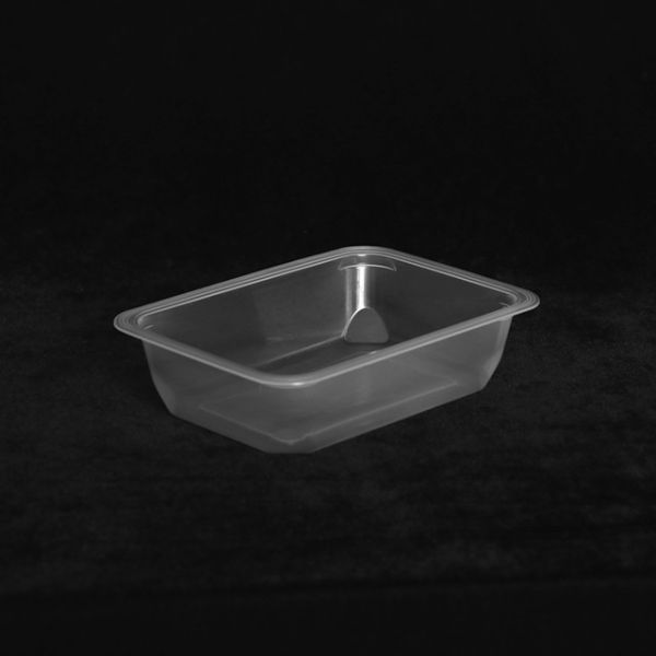 160 X 110 X 40MM PP Disposable Plastic Tray Transparent Clear Plastic Rectangular Tray