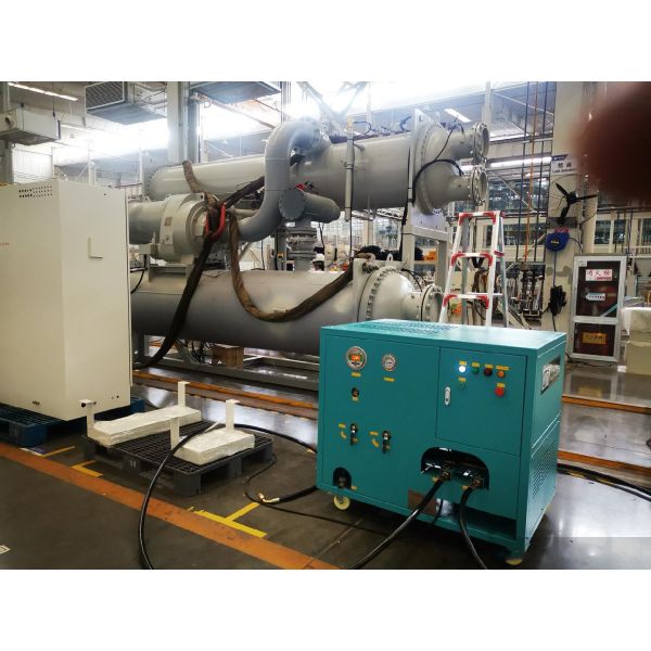 R123 R245fa Oil Less 2HP Refrigerant Recovery Charging Machine Low Pressure Refrigerant Chiller Recovery Machine