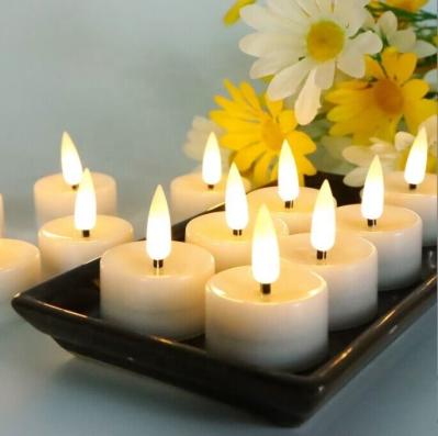 Pequenas velas Tealight Centrais de casamento LED Velas eletrônicas de casamento