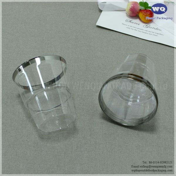 9oz Party Cups/Old Fashioned Glass,Crystal Clear Fancy Disposable Wedding Party Tumblers Personalized Disposable Cups