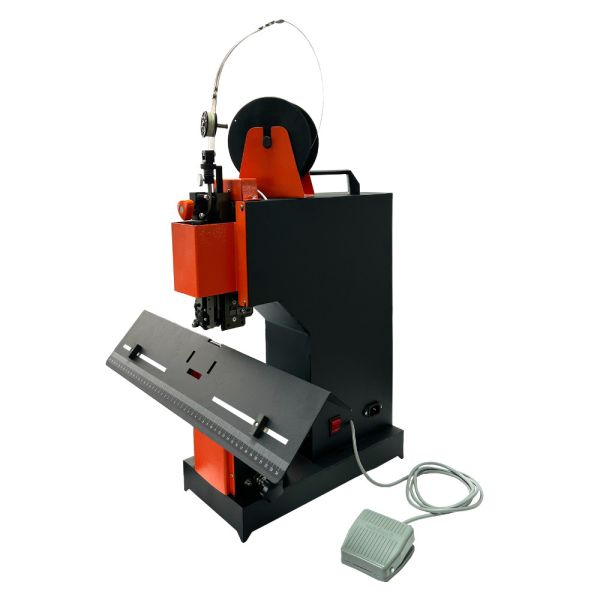 Electric Single/Double Hohner Head Flat Binding Saddle Stitching Wire Booklet Maker Machine