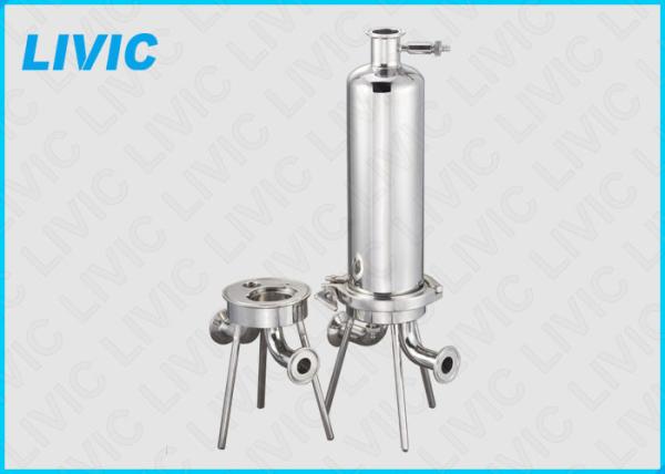Logement de filtre de cartouche d'acier inoxydable fiable avec l'estimation élevée de filtration