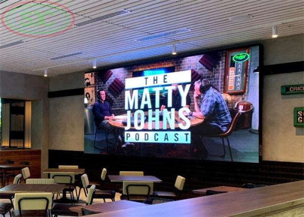 Pantalla fija P 5 de la pantalla LED interior LED de la frecuencia de actualización 4K para la sala de reunión