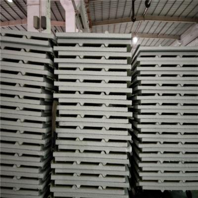 2017 new design 30mm silver paper eps roof sandwich panel 840-30-0.526mm for prefab house
