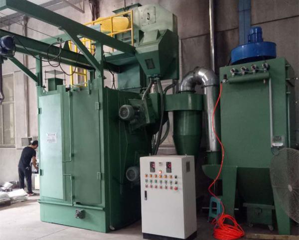 Single Hook Automatic Shot Blasting Machine , Castings Cleaning Shot Blasting Equipment